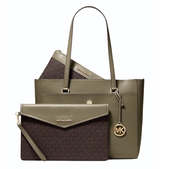 MICHAEL KORS 3-in-1 Large Pebbled Leather Tote Bag - Picture 7 of 7